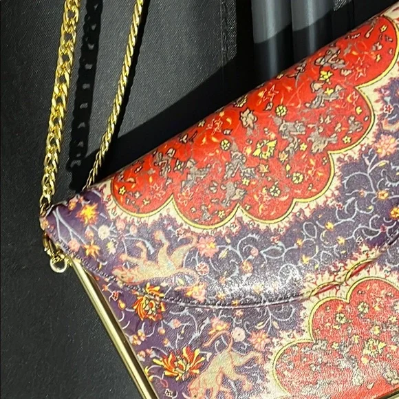 Vintage Robert Bestien purse,Elegant Gold and Red Women's Bag - Picture 3 of 16